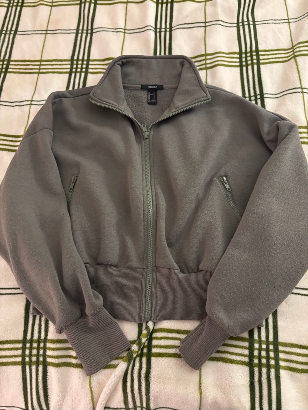 Forever 21 Olive Green Athletic Sweatshirt